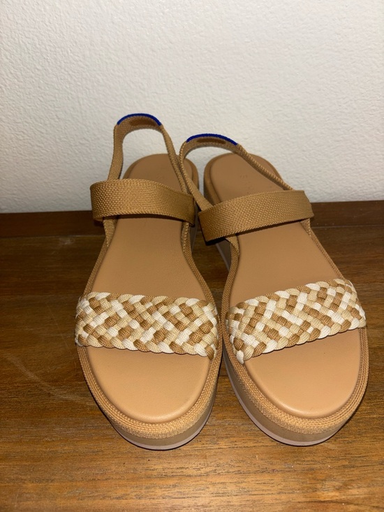 Rothy's Shoes - Rothy's Lightweight Wedge Sandal Braided Beach Sand Woven Women 9 NWOB